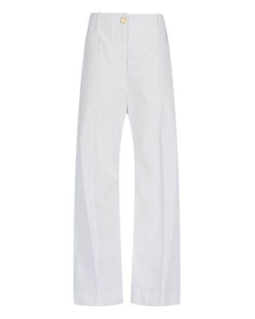 Pantaloni Dritti di Patou in White
