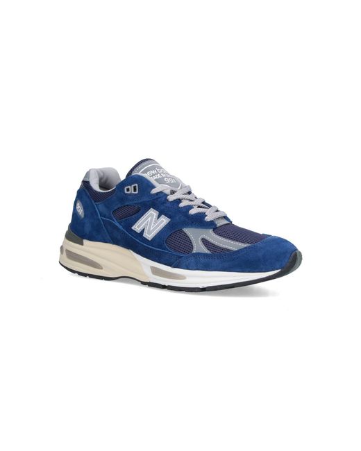 New Balance Blue Suede & Mesh Sneakers
