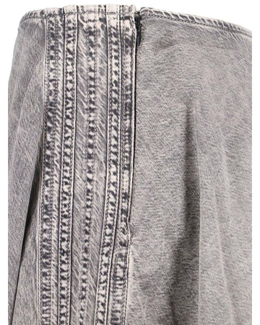 DIESEL Gray Skirts Organic Cotton