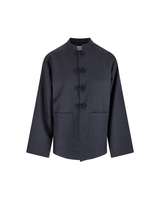 Rohe Blue 'Mandarin' Jacket