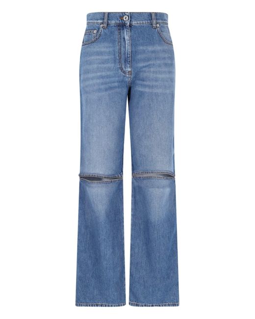 Jeans Dettaglio Cut-Out di J.W. Anderson in Blue