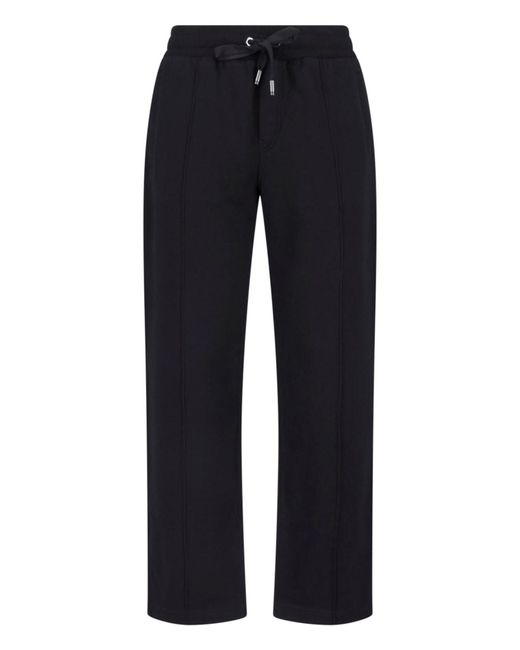 Dolce & Gabbana Blue Straight Sweatpants for men