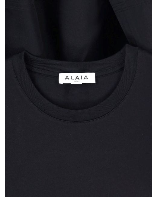 Alaïa Black T-Shirt “Crinoline”