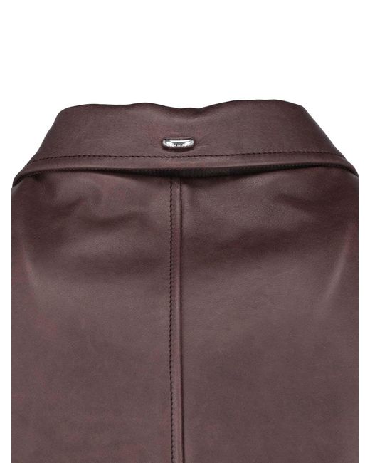 Our Legacy Brown Leather Jacket for men