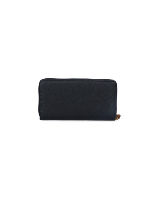 Portafoglio Zip Logo di Gucci in Black