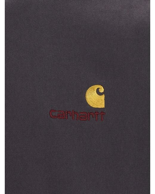 Carhartt Blue Sweatshirt “American Script” for men