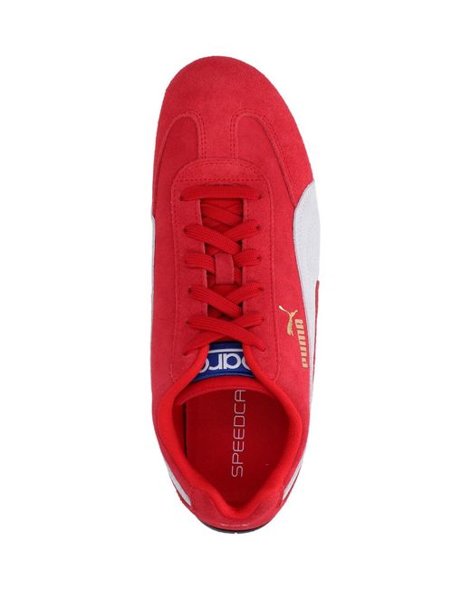 PUMA Red Sneakers Upper: Leather for men