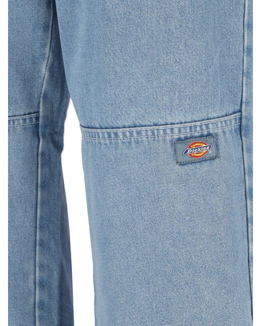 Dickies Blue Straight Jeans for men