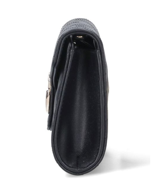 Gucci Black Wallet With Chain "Gg Marmont"