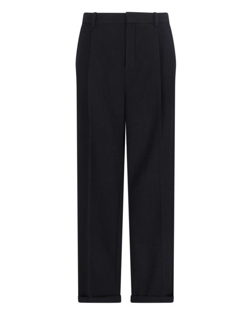 Saint Laurent Blue 'anni '90' Straight Pants for men