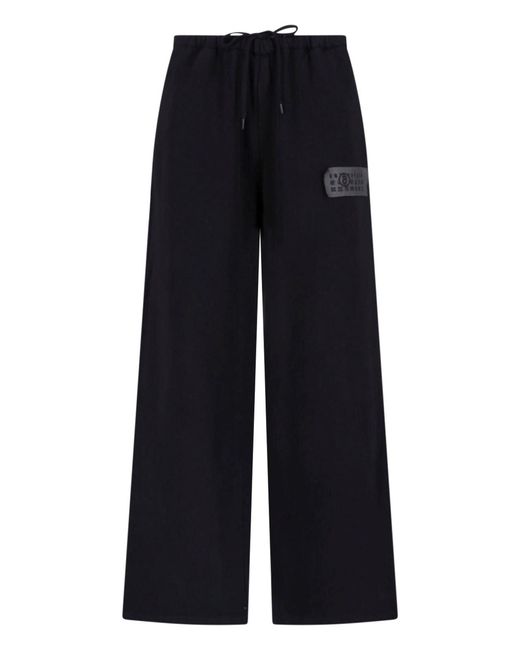 MM6 by Maison Margiela Blue Sweatpants "Numeric" for men