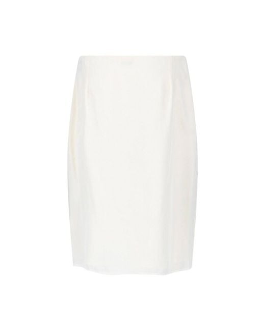 Versace Multicolor The Valentine Silk Skirt