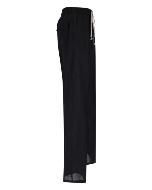 Rick Owens Black Wool Pants