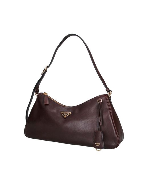 Borsa A Spalla "Aimée" di Prada in Brown