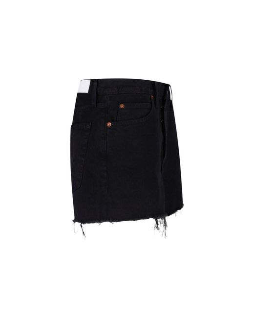 Re/done Blue Denim Shorts