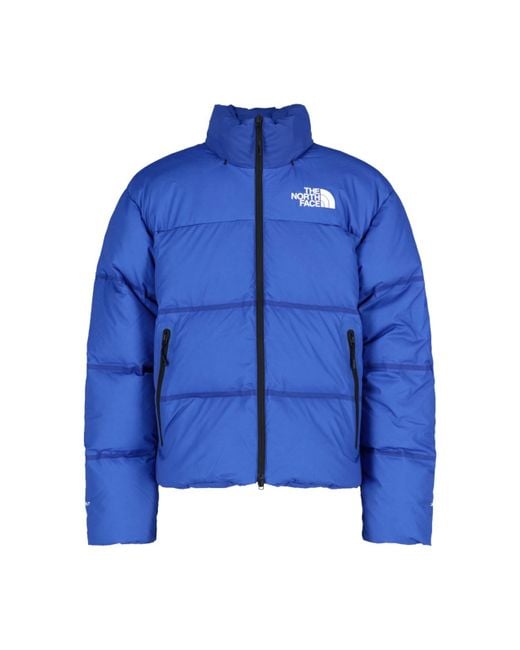 The North Face Jacket 'nuptse Rmst' in Blue for Men | Lyst