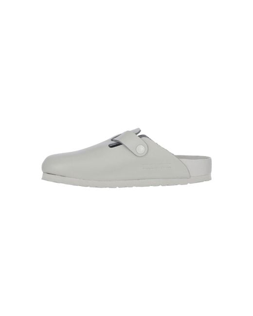 Birkenstock Gray Mules "Boston"