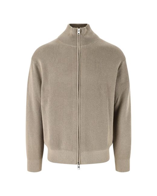 Closed Gray Zip Sweater for men