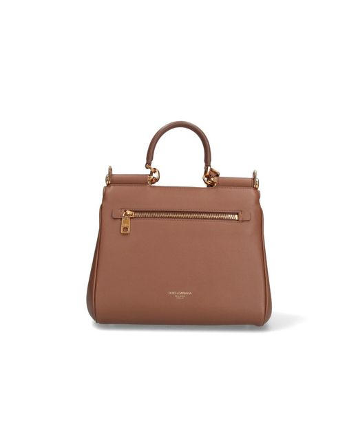 Dolce & Gabbana Brown Handbag My Sicily