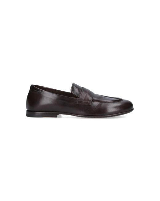 Alexander Hotto Black Classic Loafers for men