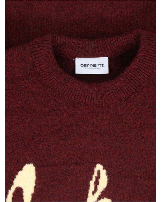 Carhartt Red Knit Sweater For for men