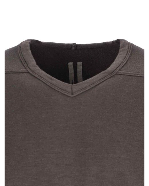 Rick Owens Gray Thermal T-Shirt for men