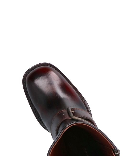 Dries Van Noten Black Leather Ankle Boots