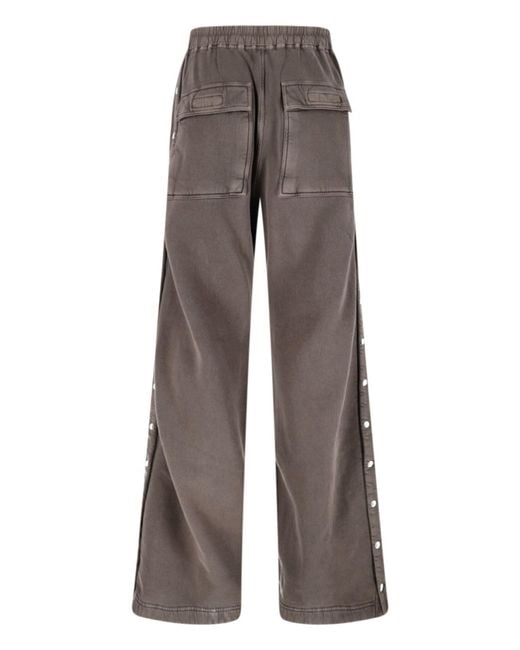 Rick Owens Brown Sweatpants "Pusher" for men
