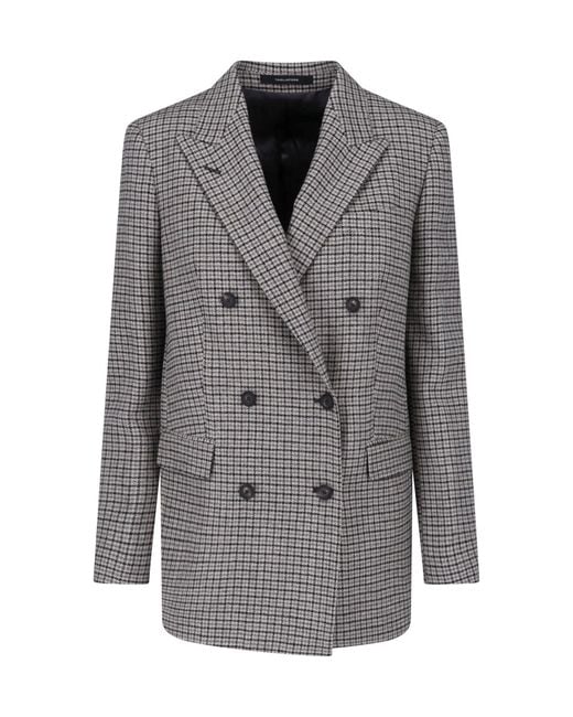 Tagliatore Gray Double-Breasted Blazer "J-Jasmine"