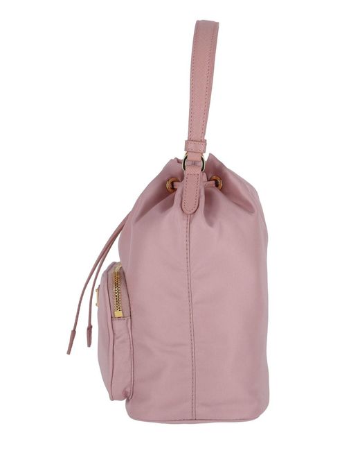 Borsa Secchiello "Duet" di Prada in Pink