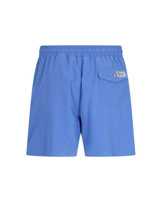Polo Ralph Lauren Blue 'traveler' Swim Shorts for men