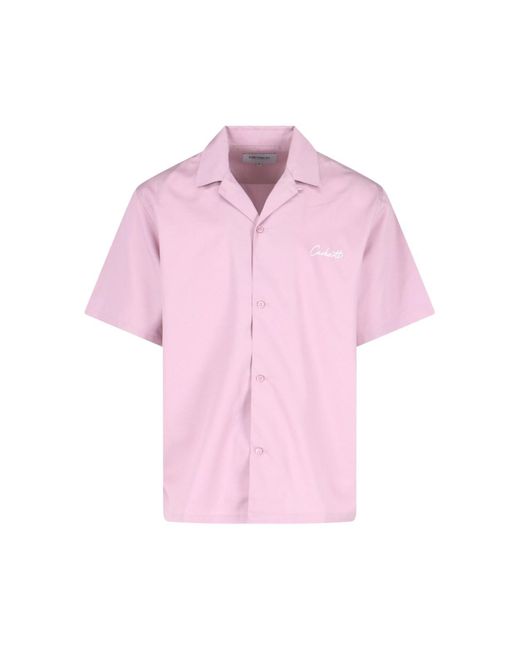 Carhartt Pink S/S Delray Shirt for men