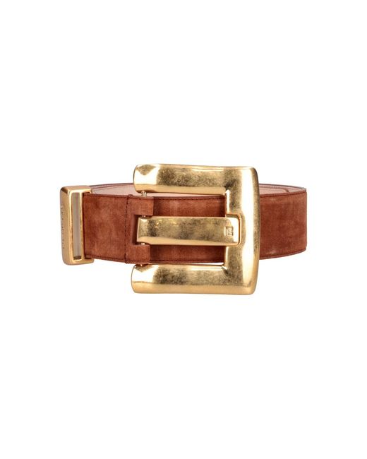 Balmain Brown Belts Calf Leather