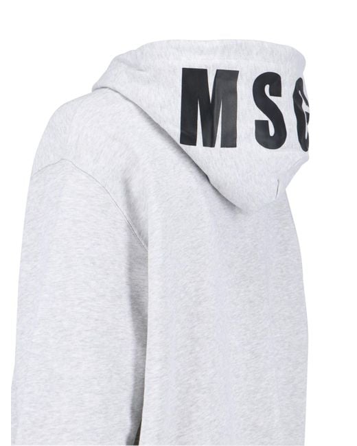 MSGM White Logo Sweatshirt