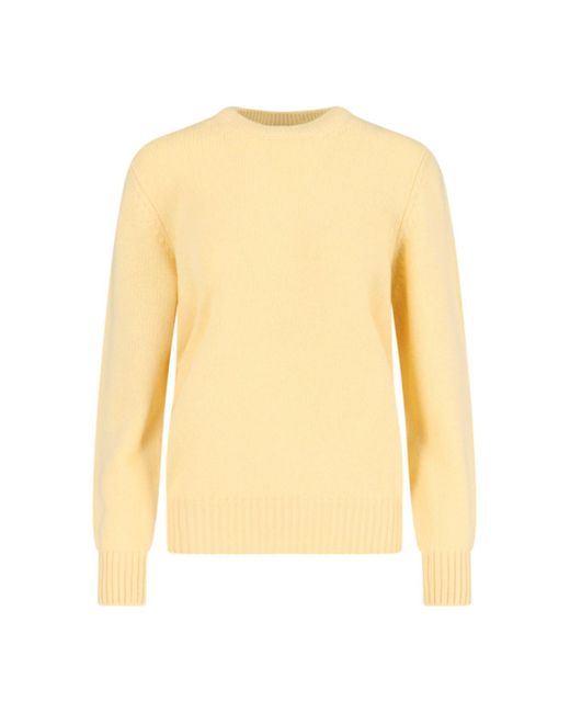 Prada Yellow Crewneck Sweater