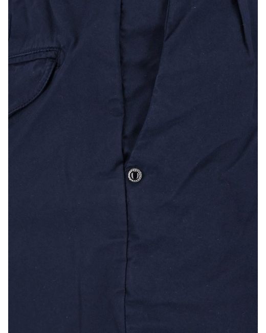 White Sand Blue Shorts With Belt for men