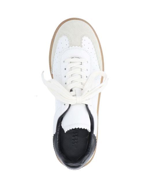 Isabel Marant White Bryce Low-Top Sneakers