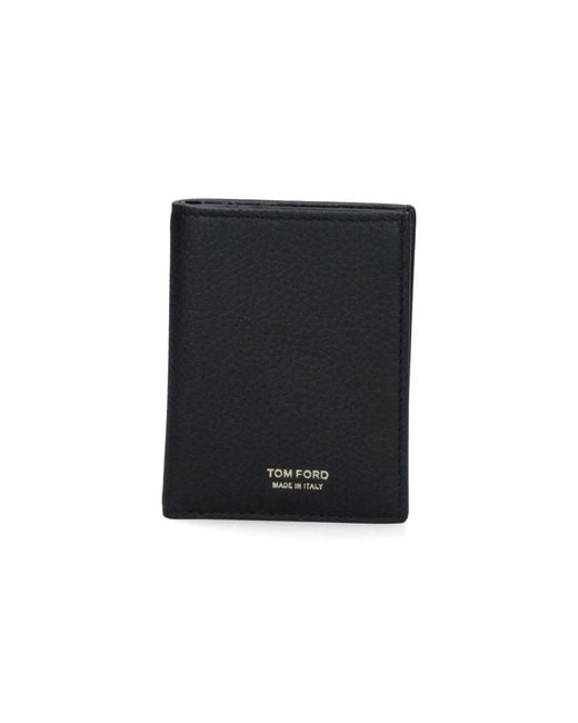 Tom Ford Black Luxury Calf Leather Wallet For for men