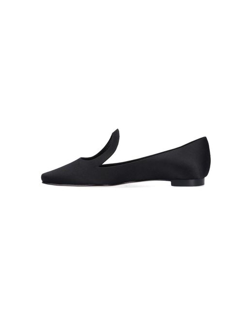 Manolo Blahnik Black Fugalo Ballet Flats