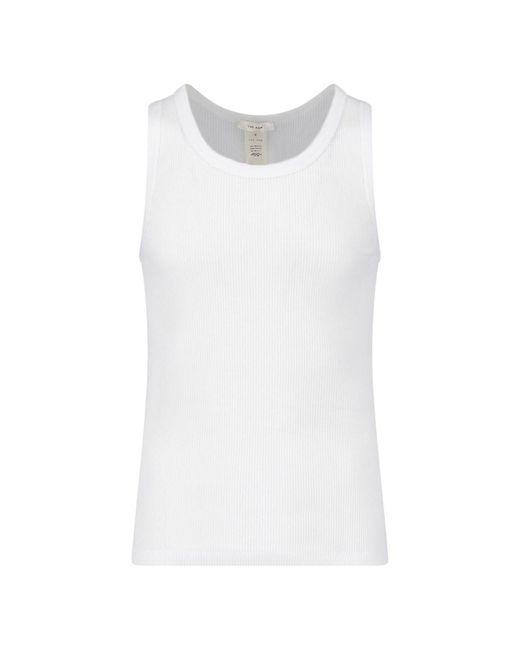 The Row White Ribbed Tank Top for men