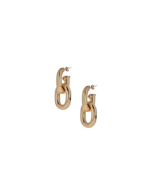 Rabanne White Earrings "Xl Link"