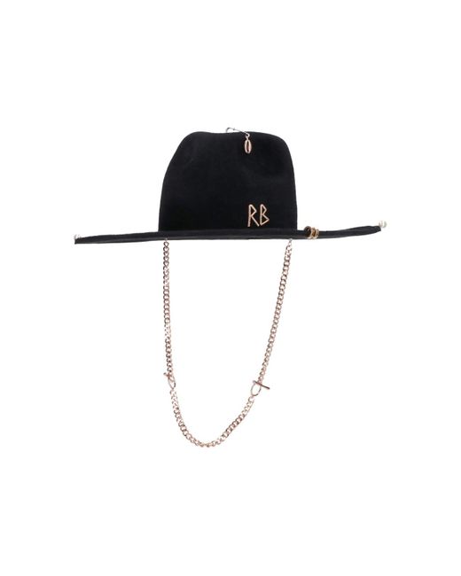 Ruslan Baginskiy Fedora Hat With Chain in Black Lyst