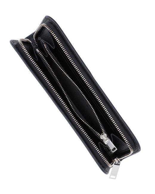Saint Laurent Blue Zip Wallet for men