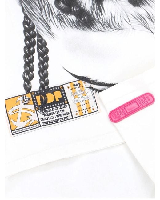 PDF White 'Braids' T-Shirt for men