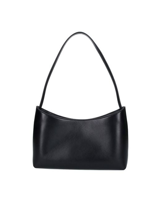 The Row Black Shoulder Bag "Alma Baguette"