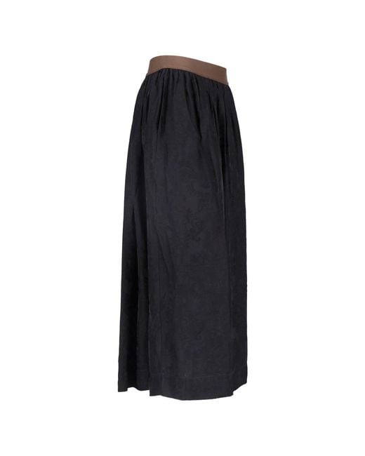 Uma Wang Blue Midi Skirt