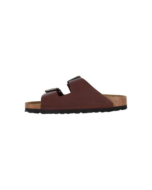 Birkenstock Brown Calf Leather Arizona Wire Buckle Sandals for men