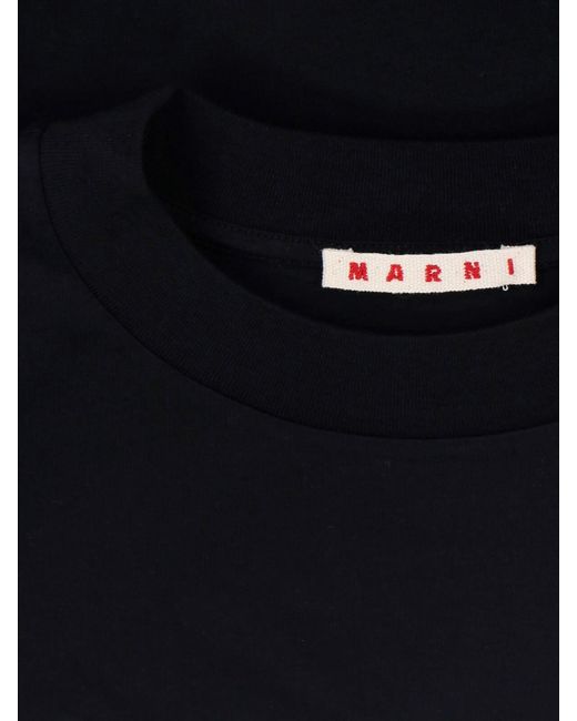 Marni Black Versatile T-Shirts With Clean Lines