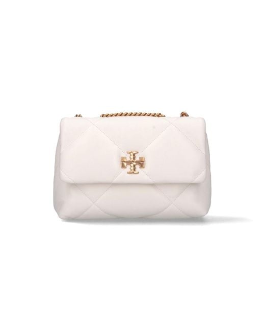 Borsa Piccola Convertibile "Kira" di Tory Burch in Natural