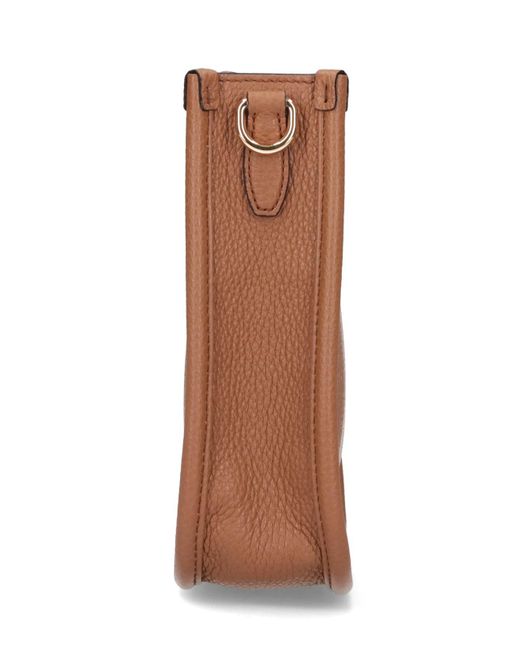 Prada Brown Logo Mini Shoulder Bag